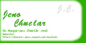 jeno chmelar business card